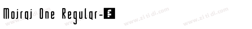Moirai One Regular字体转换